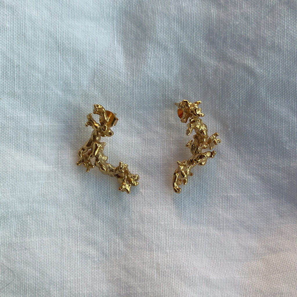Corallia Thalassa Earrings - Gold Vermeil Recycled Silver