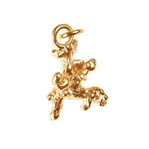 Corallia Aster Charm - Gold Plated Brass