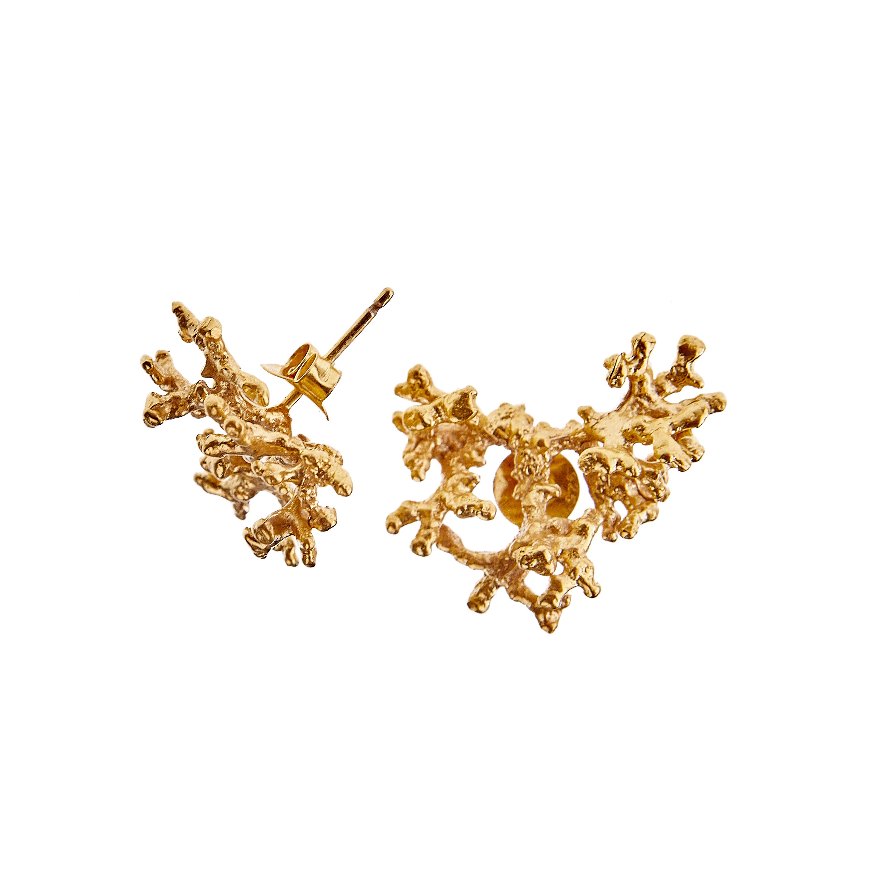 Corallia Dendros Earrings - Gold Vermeil Recycled Silver