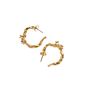 Corallia Kyklos Hoops - Gold Plated Brass