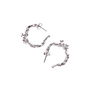 Corallia Kyklos Hoops - Recycled Sterling Silver