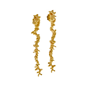Corallia Nama Earrings - Gold Plated Brass