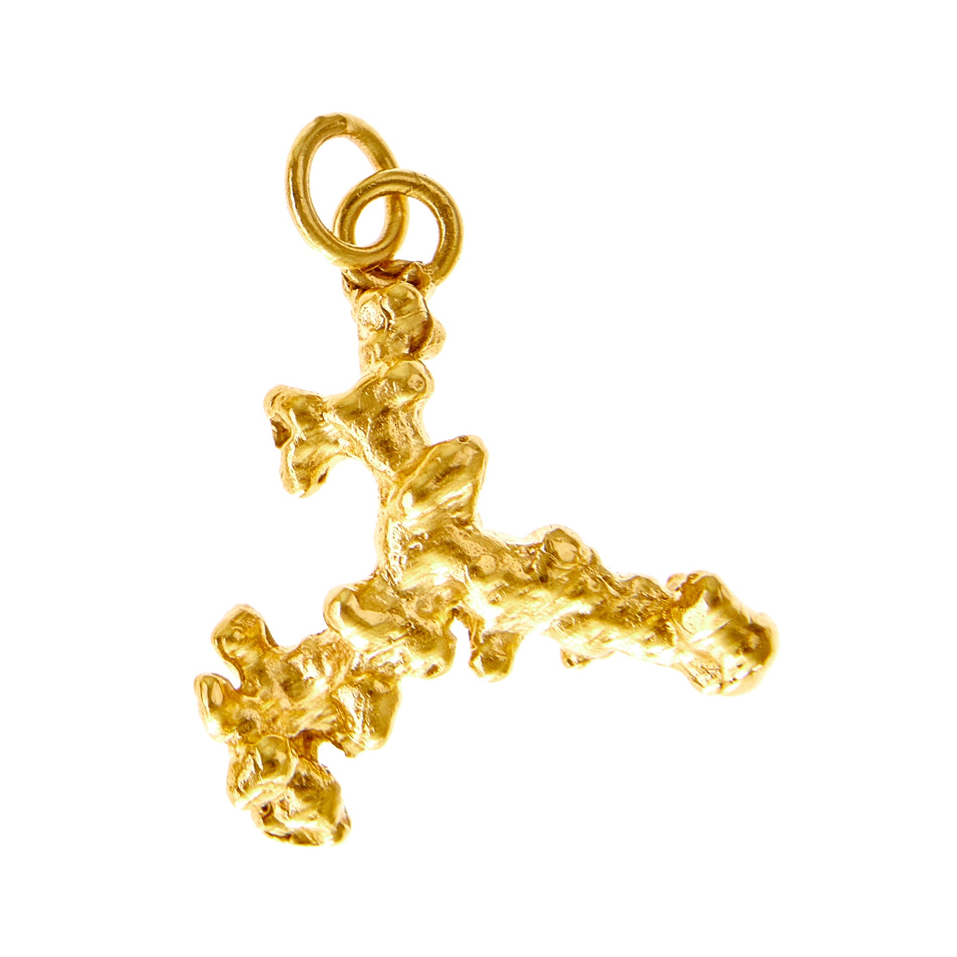 Corallia Phos Charm - Gold Plated Brass