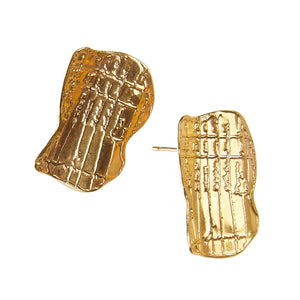 Navigatio Pyxis Earrings - Gold Plated Brass